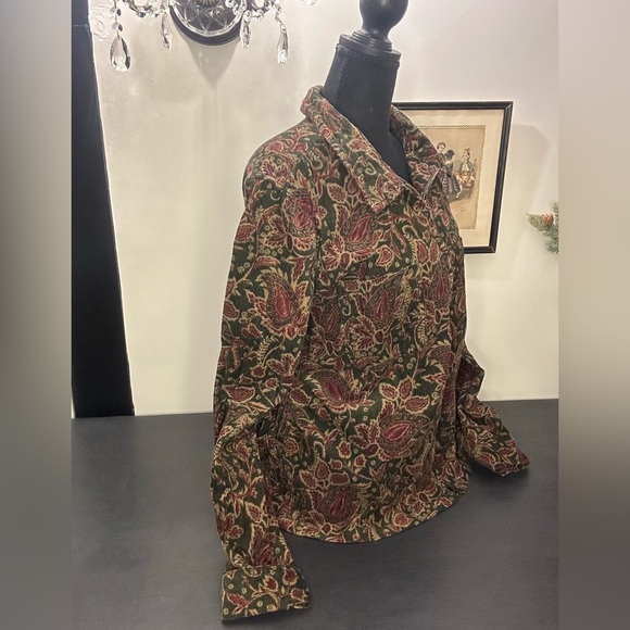 Vintage 2004 corduroy paisley jacket - Picture 10 of 11